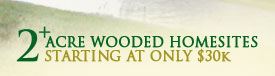 2 acre wooded homesites